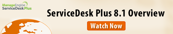ServiceDesk Plus 8.1 Overview Video