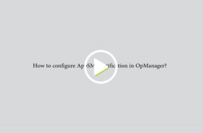 How to configure AppSMS notification in OpManager?