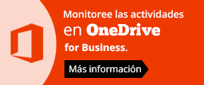Monitoree las actividades en OneDrive for Business.
