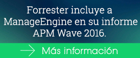 Forrester incluye a ManageEngine en su informe APM Wave 2016.