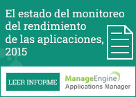 EI estado del monitoreo del rendimiento de las aplicaciones,2015