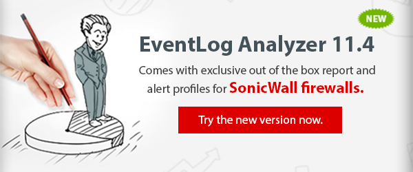 EventLog Analyzer supports SonicWall devices right out of the box