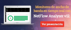 Monitoreo de ancho de banda en tiempo real con NetFlow Analyzer v12