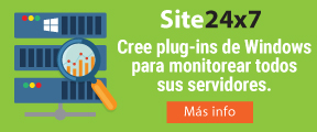 Site 24x7 cree plug-ins de Windows para monitorear todos sus servidores.