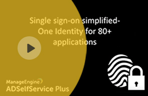 Single sign on simplified One Identity for 80+ applications