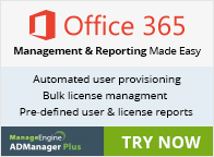 MS Office 365 Management and Reporting