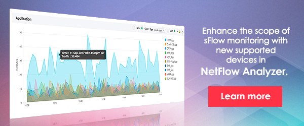 Monitor high traffic networks with sFlow monitoring.