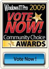 Windows IT Pro Community Choice Awards - Vote for ManageEngine