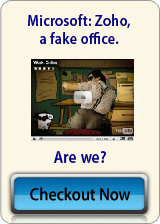 Microsoft: Zoho, a fake office.