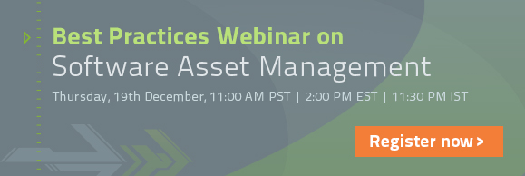 Software Asset Management Best Practices webinar